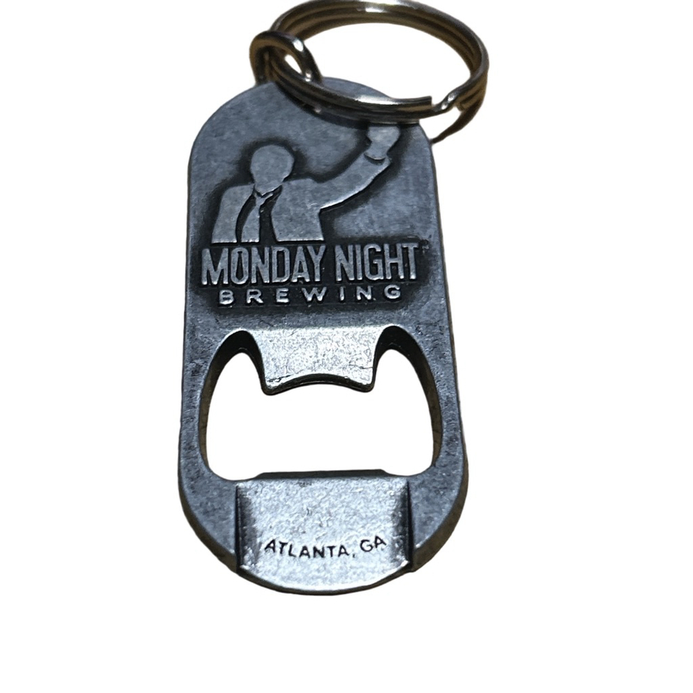 Monday Night Brewing Silver Bottle Opener Keychain